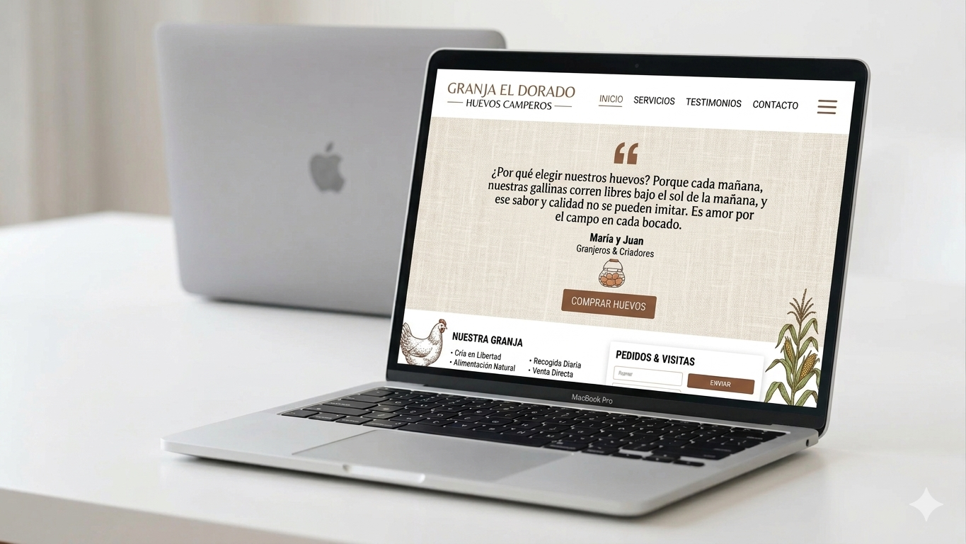 Ejemplo de web diseñada por Roberto Artes Gráficas